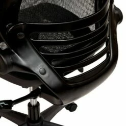 Mid-Back Transparent Mesh Executive Swivel Office Chair with Flip-Up Arms - Riverstone Furniture Black -Office Chairs Sales Shop unnamed file 2154