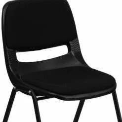 Flash Furniture HERCULES Series 880 lb. Capacity Black Padded Ergonomic Shell Stack Chair with Black Frame -Office Chairs Sales Shop unnamed file 216