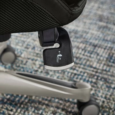 Back N Motion Health & Wellness Managers Chair Black Leather - Serta 12 Back N Motion Health & Wellness Managers Chair Black Leather - Serta - Image 10