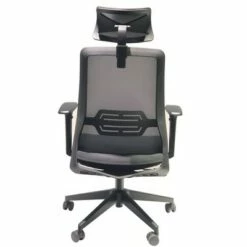 Adjustable Headrest Ergonomic Swivel Office Chair with Padded Seat and Casters Black/Gray - The Urban Port -Office Chairs Sales Shop unnamed file 2186