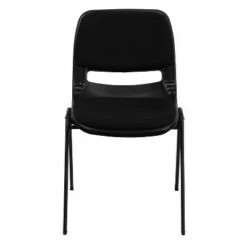 Flash Furniture HERCULES Series 880 lb. Capacity Black Padded Ergonomic Shell Stack Chair with Black Frame -Office Chairs Sales Shop unnamed file 220