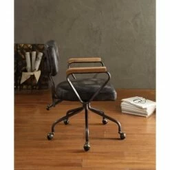 Hallie Executive Office Chair Vintage Black Top Grain Leather - Acme Furniture -Office Chairs Sales Shop unnamed file 2211