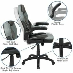Flash Furniture X10 Gaming Chair Racing Office Ergonomic Computer PC Adjustable Swivel Chair with Flip-up Arms -Office Chairs Sales Shop unnamed file 2244