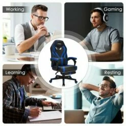 Costway Massage Gaming Chair Racing Recliner Computer Desk Chair w/Footrest -Office Chairs Sales Shop unnamed file 2265