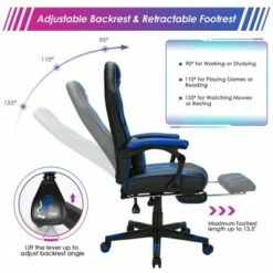 Costway Massage Gaming Chair Racing Recliner Computer Desk Chair w/Footrest -Office Chairs Sales Shop unnamed file 2268