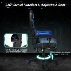 Costway Massage Gaming Chair Racing Recliner Computer Desk Chair w/Footrest -Office Chairs Sales Shop unnamed file 2269