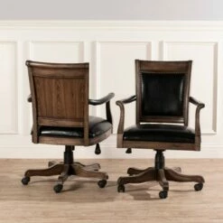 Freeport Wood Caster Chair with Arms Walnut - Hillsdale Furniture -Office Chairs Sales Shop unnamed file 2309