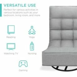 Best Choice Products Folding Floor Gaming Chair for Home, Office w/ 360-Degree Swivel, 4 Adjustable Positions 12 Best Choice Products Folding Floor Gaming Chair for Home, Office w/ 360-Degree Swivel, 4 Adjustable Positions -Office Chairs Sales Shop unnamed file 2326