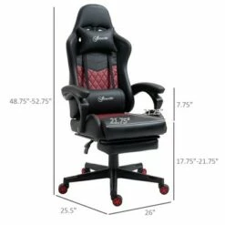 Vinsetto Gaming Chair Racing Style Office Ergonomic Chair Adjustable Height Swivel Recliner High Back PC Computer Desk Chair with Footrest Headrest and Lumbar Support 14 Vinsetto Gaming Chair Racing Style Office Ergonomic Chair Adjustable Height Swivel Recliner High Back PC Computer Desk Chair with Footrest Headrest and Lumbar Support -Office Chairs Sales Shop unnamed file 2384