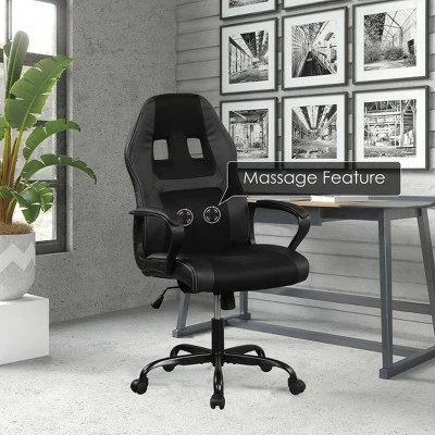 Concorde Massaging Gaming Office Chair Black - Lifestyle Solutions 3 Concorde Massaging Gaming Office Chair Black - Lifestyle Solutions