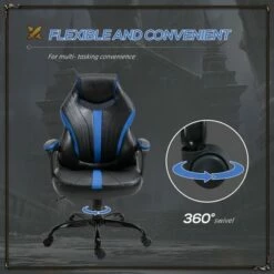 Vinsetto Racing Style Gaming Chair Ergonomic High Back Office Chair PU Leather with 360° Swivel Tilt Angle Adjustable Height Padded Armrest 15 Vinsetto Racing Style Gaming Chair Ergonomic High Back Office Chair PU Leather with 360° Swivel Tilt Angle Adjustable Height Padded Armrest -Office Chairs Sales Shop unnamed file 2498