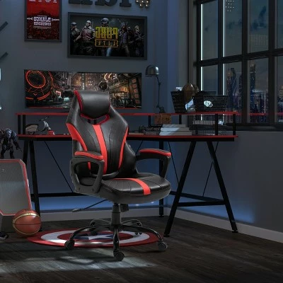 Vinsetto Racing Style Gaming Chair Ergonomic High Back Office Chair PU Leather with 360° Swivel Tilt Angle Adjustable Height Padded Armrest 11 Vinsetto Racing Style Gaming Chair Ergonomic High Back Office Chair PU Leather with 360° Swivel Tilt Angle Adjustable Height Padded Armrest - Image 9