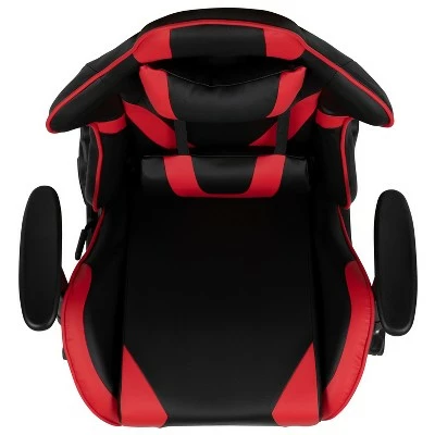 Flash Furniture X20 Gaming Chair Racing Office Ergonomic Computer PC Adjustable Swivel Chair with Fully Reclining Back in Red LeatherSoft 10 Flash Furniture X20 Gaming Chair Racing Office Ergonomic Computer PC Adjustable Swivel Chair with Fully Reclining Back in Red LeatherSoft - Image 8