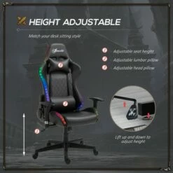 Vinsetto Gaming Chair with RGB LED 2D Arm Lumbar Support Swivel Home Office Computer Recliner High Back Racing Gamer Desk Chair 12 Vinsetto Gaming Chair with RGB LED 2D Arm Lumbar Support Swivel Home Office Computer Recliner High Back Racing Gamer Desk Chair -Office Chairs Sales Shop unnamed file 2580