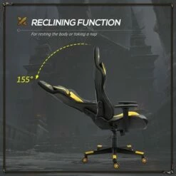 Vinsetto Video Game Chair with RGB LED s Adjustable Height Recline and Armrests for Office -Office Chairs Sales Shop unnamed file 2659