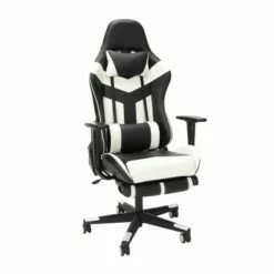 High Back Leather Gaming Chair with Extendable Footrest - OFM White -Office Chairs Sales Shop unnamed file 2742