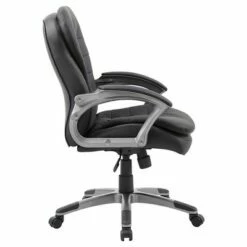 Executive Mid Back Pillow Top Chair Black - Boss Office Products