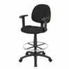 Drafting Stool with Footring and Adjustable Arms - Boss Office Products Black -Office Chairs Sales Shop unnamed file 290