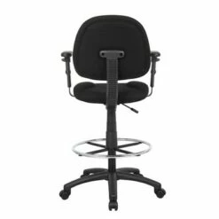 Drafting Stool with Footring and Adjustable Arms - Boss Office Products Black -Office Chairs Sales Shop unnamed file 293