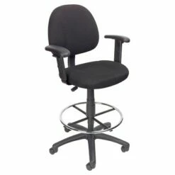 Drafting Stool with Footring and Adjustable Arms - Boss Office Products Black -Office Chairs Sales Shop unnamed file 295