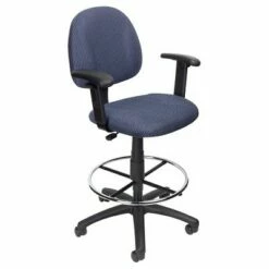 Drafting Stool with Footring and Adjustable Arms - Boss Office Products Black -Office Chairs Sales Shop unnamed file 296