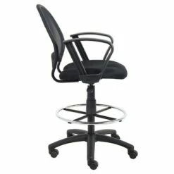 Mesh Drafting Stool with Loop Arms Black - Boss Office Products -Office Chairs Sales Shop unnamed file 302