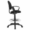 Drafting Stool with Footring and Loop Arms - Boss Office Products Black -Office Chairs Sales Shop unnamed file 303