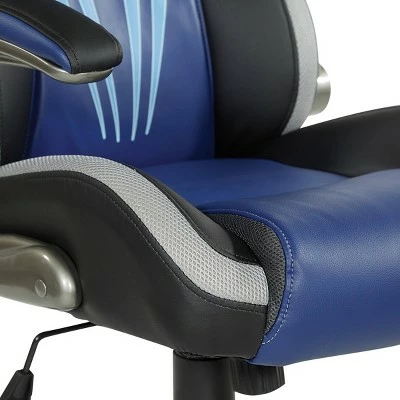 Ice Knight Gaming Chair Blue - OSP Home Furnishings 6 Ice Knight Gaming Chair Blue - OSP Home Furnishings - Image 4