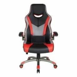 Uplink Gaming Chair In Faux Leather Red - OSP Home Furnishings