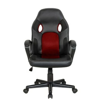 Bonded Leather Gaming Chair Red/Black - Global Furniture 3 Bonded Leather Gaming Chair Red/Black - Global Furniture