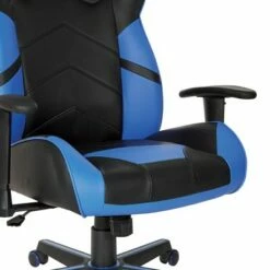Vapor Gaming Chair in Faux Leather Black/Blue - OSP Home Furnishings -Office Chairs Sales Shop unnamed file 3151