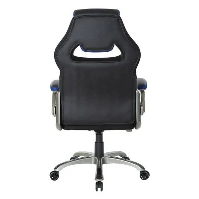Oversite Gaming Chair In Faux Leather - OSP Home Furnishings Gray 5 Oversite Gaming Chair In Faux Leather - OSP Home Furnishings Gray - Image 3