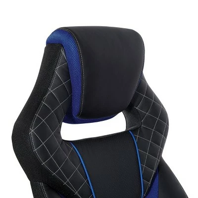 Oversite Gaming Chair In Faux Leather - OSP Home Furnishings Gray 8 Oversite Gaming Chair In Faux Leather - OSP Home Furnishings Gray - Image 6