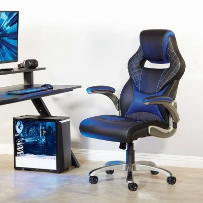 Oversite Gaming Chair In Faux Leather - OSP Home Furnishings Gray 9 Oversite Gaming Chair In Faux Leather - OSP Home Furnishings Gray - Image 7