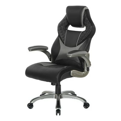 Oversite Gaming Chair In Faux Leather - OSP Home Furnishings Gray 11 Oversite Gaming Chair In Faux Leather - OSP Home Furnishings Gray - Image 9