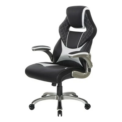 Oversite Gaming Chair In Faux Leather - OSP Home Furnishings Gray 13 Oversite Gaming Chair In Faux Leather - OSP Home Furnishings Gray - Image 11