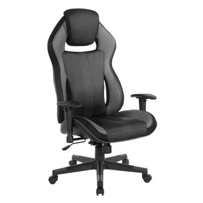 Boa Ii Gaming Chair in Bonded Leather - OSP Home Furnishings Red 11 Boa Ii Gaming Chair in Bonded Leather - OSP Home Furnishings Red - Image 9