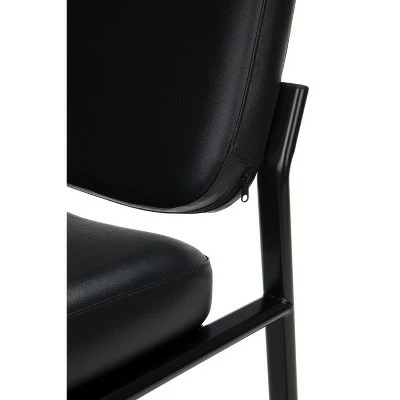 Armless Guest and Reception Chair Black - OFM 8 Armless Guest and Reception Chair Black - OFM - Image 6