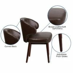 Flash Furniture Comfort Back Series Side Reception Chair with Walnut Legs -Office Chairs Sales Shop unnamed file 3358