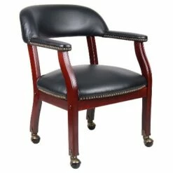 Captain's Chair with Casters - Boss Office Products Black -Office Chairs Sales Shop unnamed file 3384