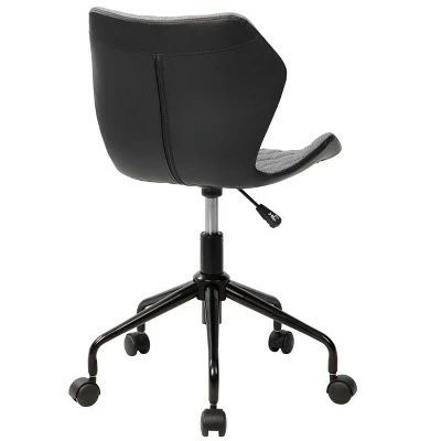 Deluxe Modern Height Adjustable Office Armless Task Chair- Gray- Techni Mobili 5 Deluxe Modern Height Adjustable Office Armless Task Chair- Gray- Techni Mobili - Image 3