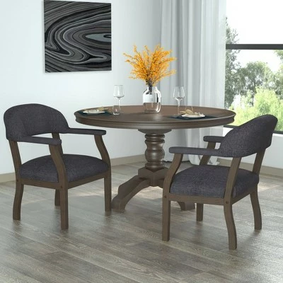 Modern Captain's Chair Slate Gray - Boss Office Products 3 Modern Captain's Chair Slate Gray - Boss Office Products