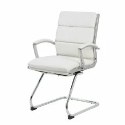 Contemporary Executive Guest Chair - Boss Office Products White