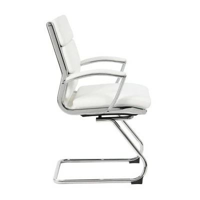 Contemporary Executive Guest Chair - Boss Office Products White 5 Contemporary Executive Guest Chair - Boss Office Products White - Image 3