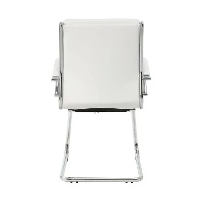 Contemporary Executive Guest Chair - Boss Office Products White 6 Contemporary Executive Guest Chair - Boss Office Products White - Image 4