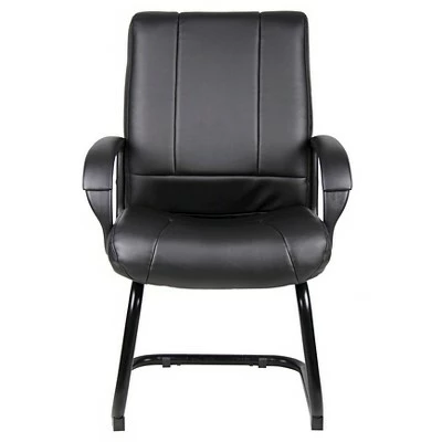 Caressoft Mid Back Guest Chair Black - Boss Office Products 3 Caressoft Mid Back Guest Chair Black - Boss Office Products