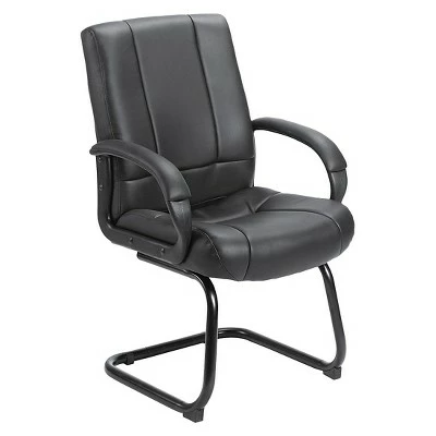 Caressoft Mid Back Guest Chair Black - Boss Office Products 5 Caressoft Mid Back Guest Chair Black - Boss Office Products - Image 3