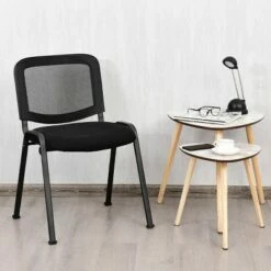 Costway Set of 5 Conference Chair Mesh Back Office Waiting Room Guest Reception Black -Office Chairs Sales Shop unnamed file 3477