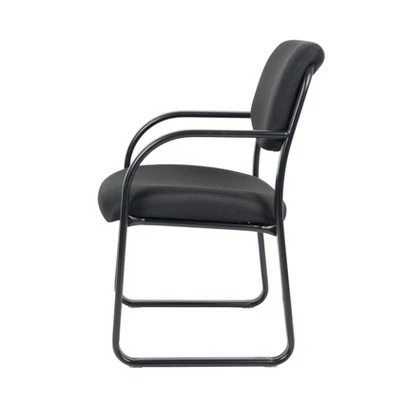 Boss Office Products Sled Base Guest Chair - Boss Black 3 Boss Office Products Sled Base Guest Chair - Boss Black