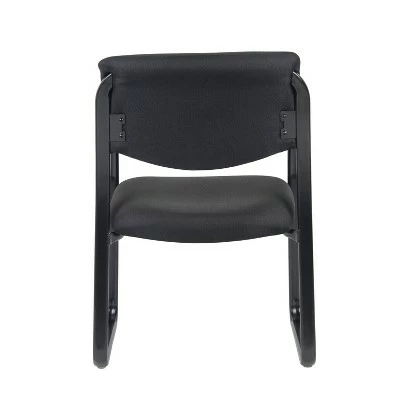 Boss Office Products Sled Base Guest Chair - Boss Black 4 Boss Office Products Sled Base Guest Chair - Boss Black - Image 2
